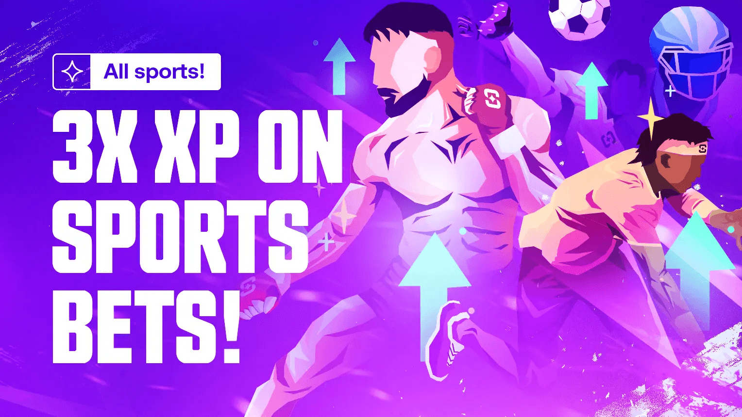 Earn 3 times more experience points when using the Shuffle sportsbook.